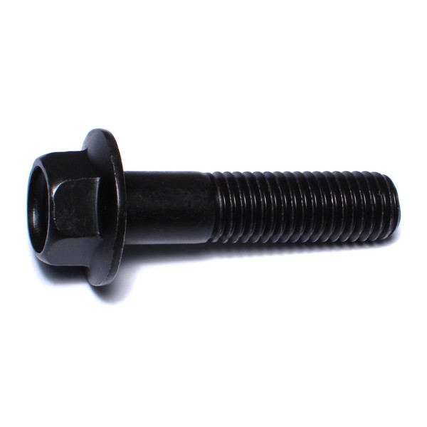 Midwest Fastener Class 10.9, M12-1.75 Flange Bolt, Black Phosphate Steel, 50 mm L, 3 PK 78465